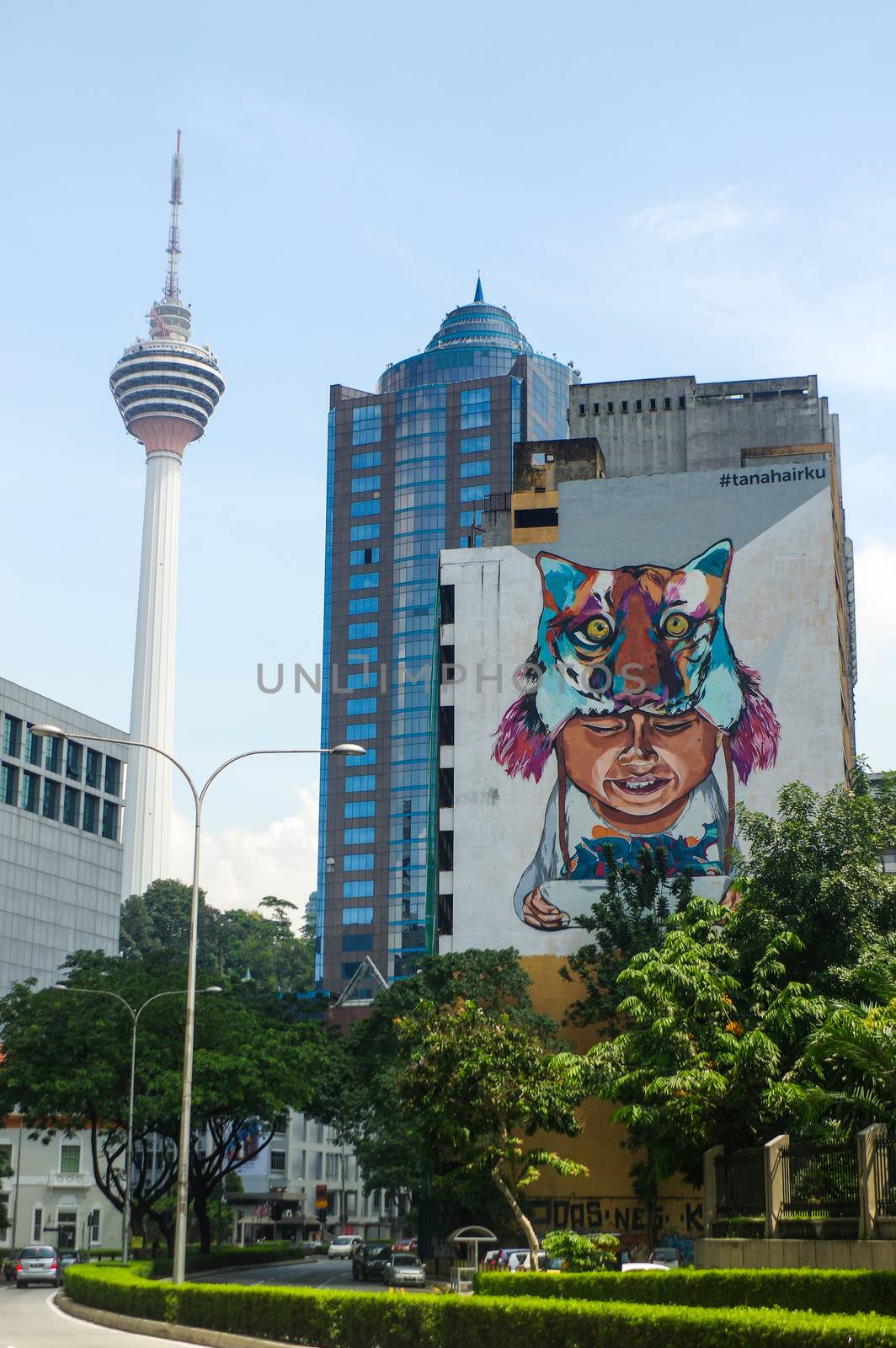 KUALA LUMPUR, MALAYSIA - JANUARY 16, 2016: View of Cityscape. KL Tower in background. by evolutionnow