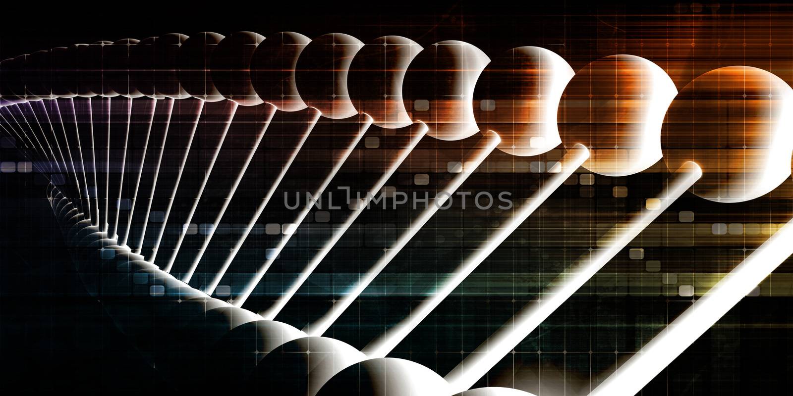 DNA Helix Abstract Science Genetic Background Art
