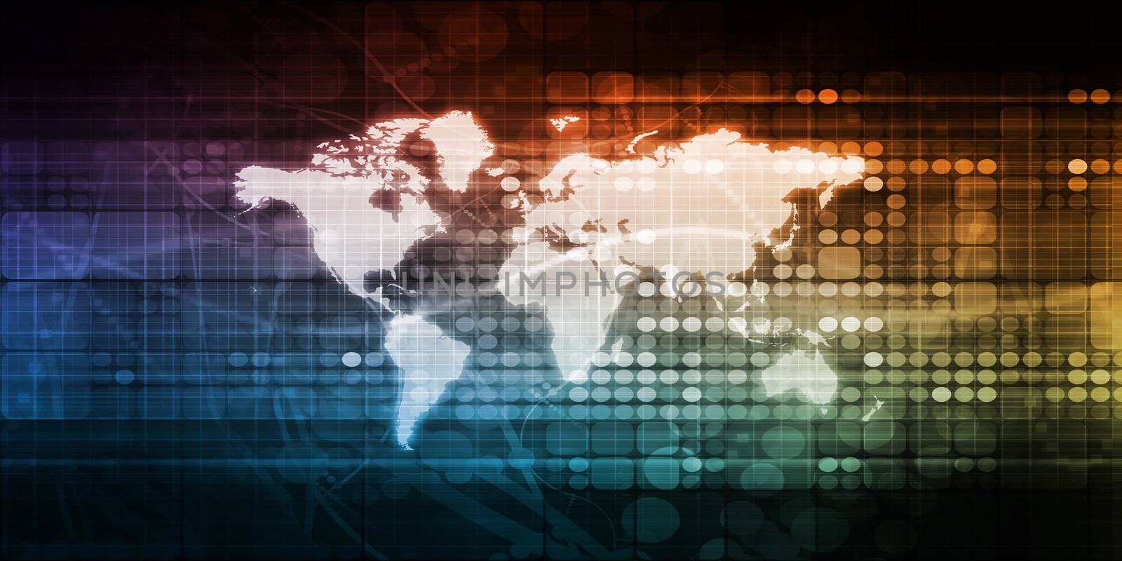 Global Network Connection and Integrated System art