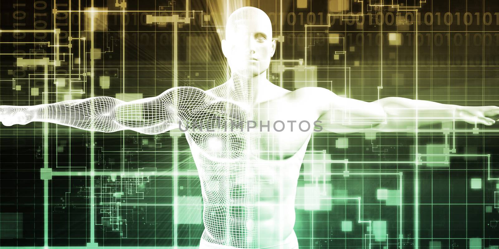 Concept for New Technology Corporate Business Development Art