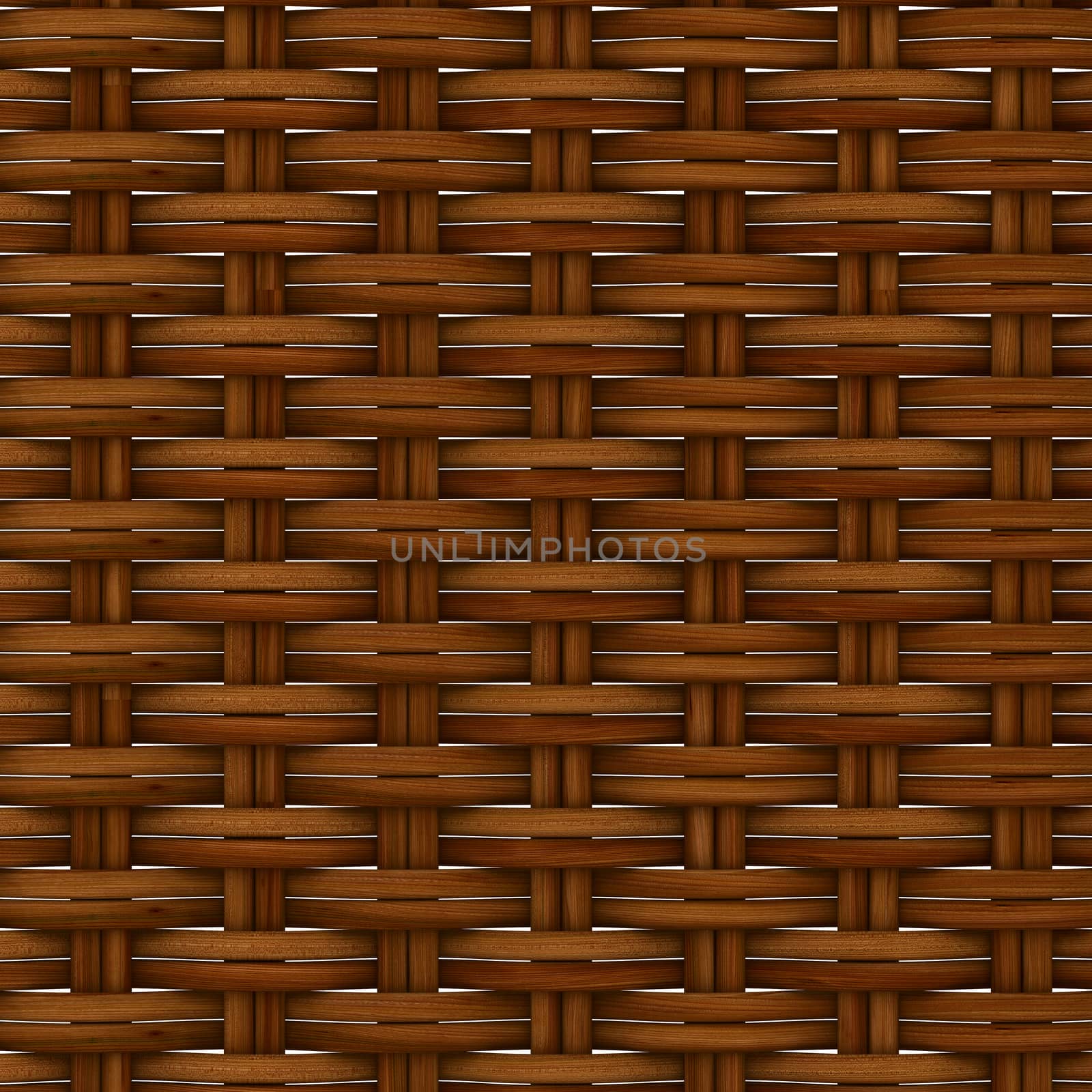 Abstract decorative wooden textured basket weaving. 3D image by ISerg