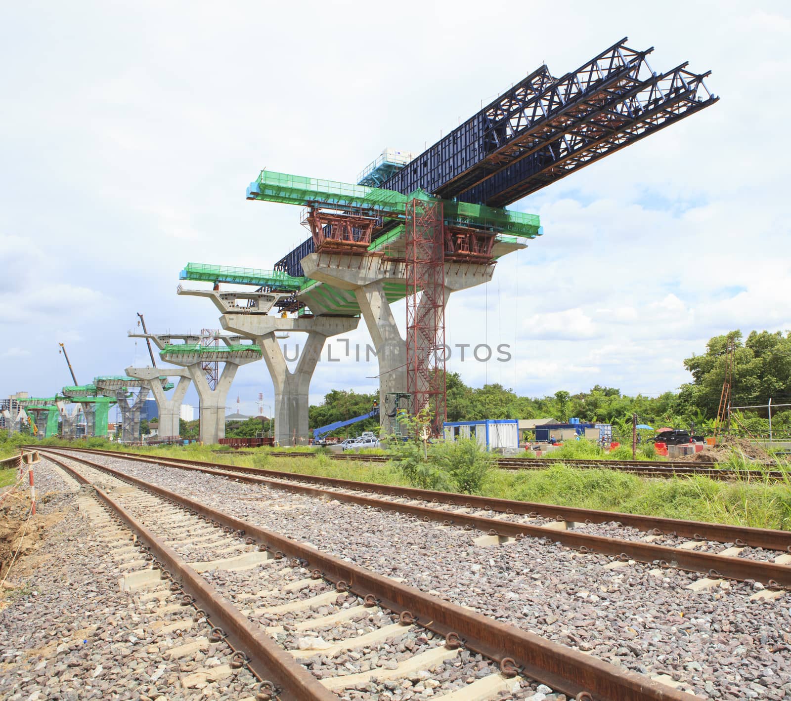 railways and sky train structure construction use for government service and infra structure ,urban development ,land transportation