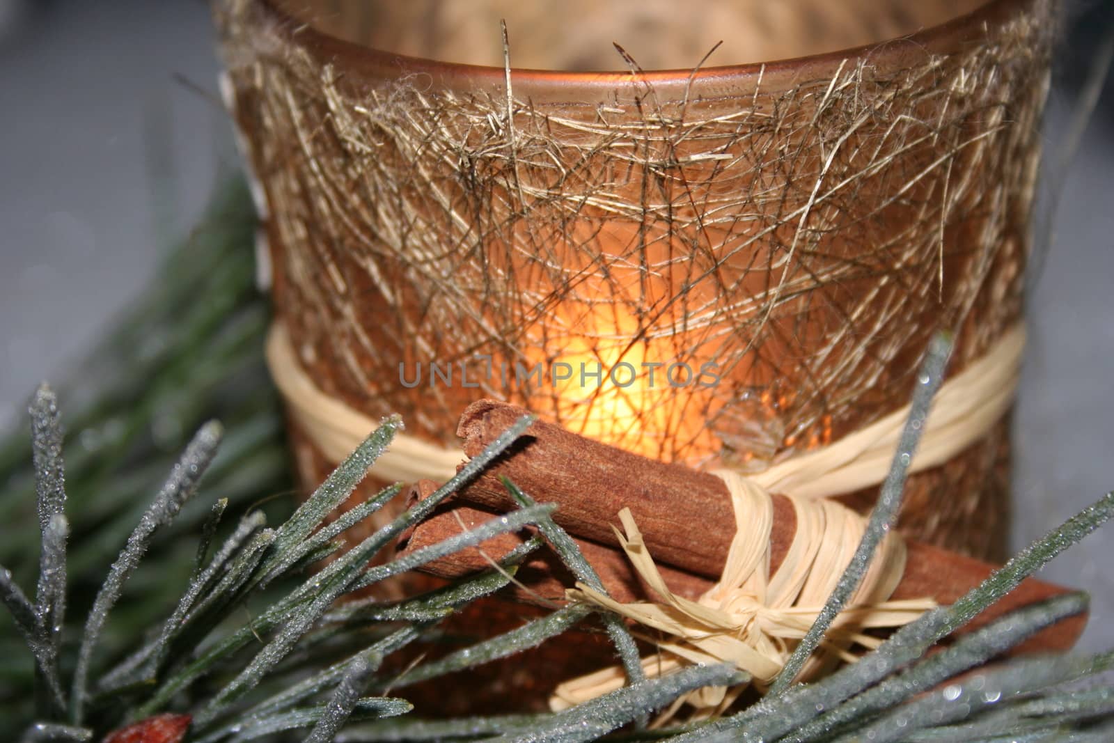 candle and branch