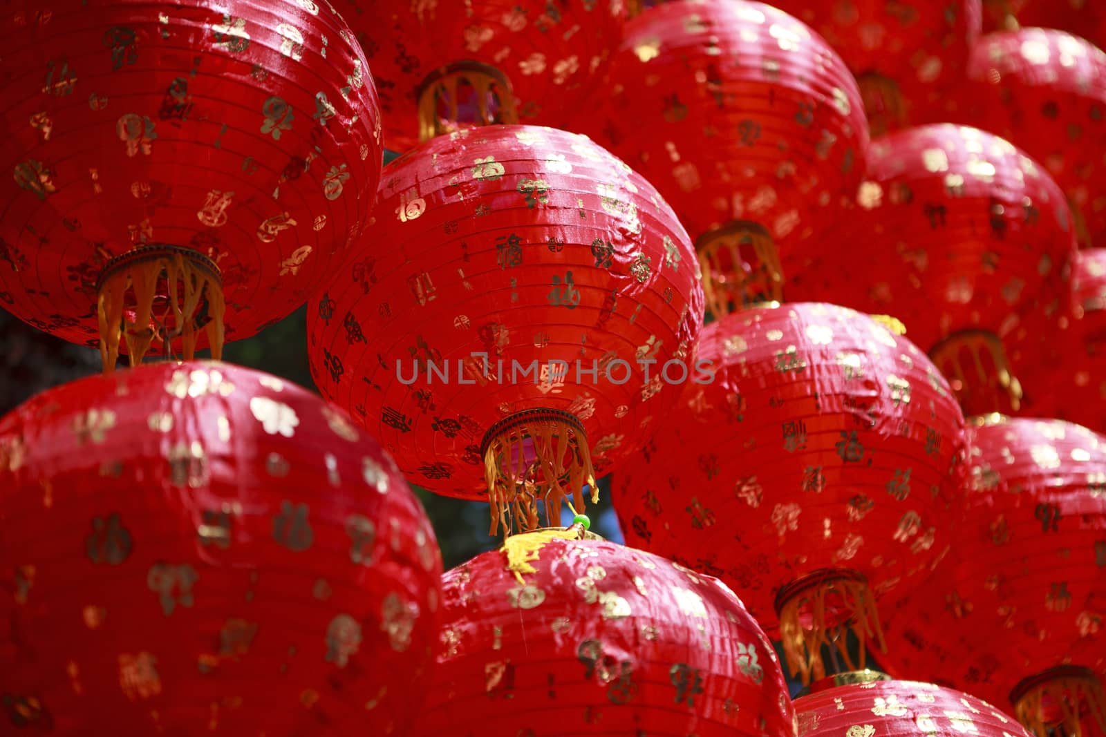 tradition red chinese lantern style  use as about china background ,backdrop,