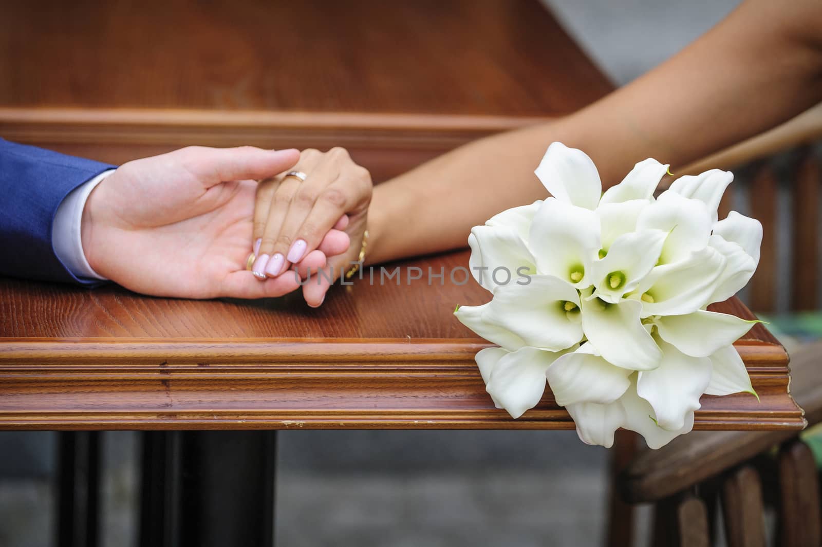 Wedding bouquet of white calla by timonko