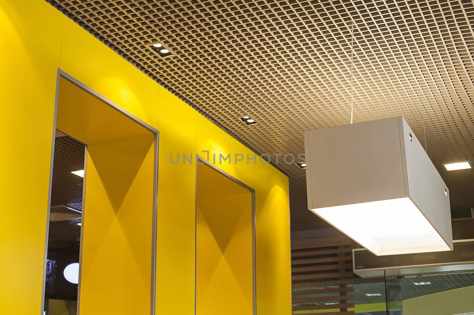 element of the interior with the luminaire