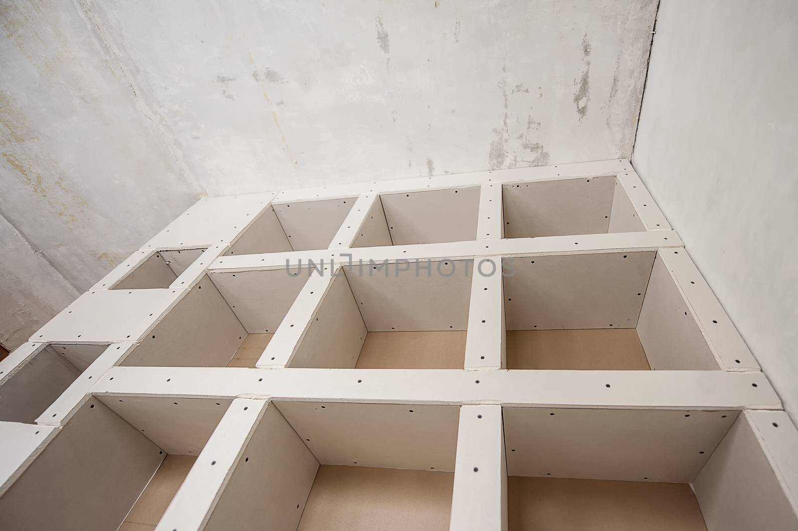 Construction of Drywall-Plasterboar d Interior Room 