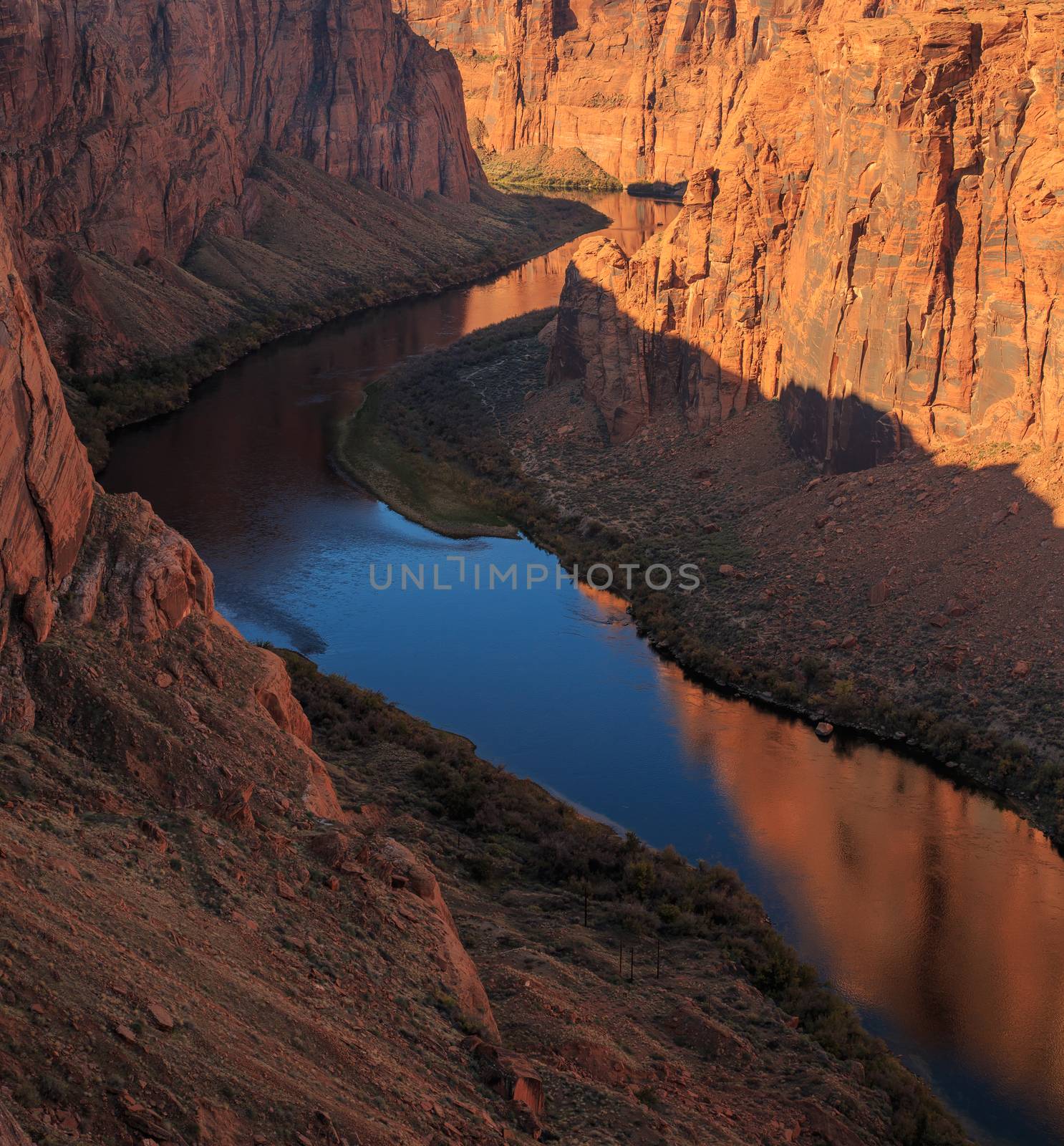 Beautiful  scenic glen canyon recreation area at Arizona, US by dpetrakov