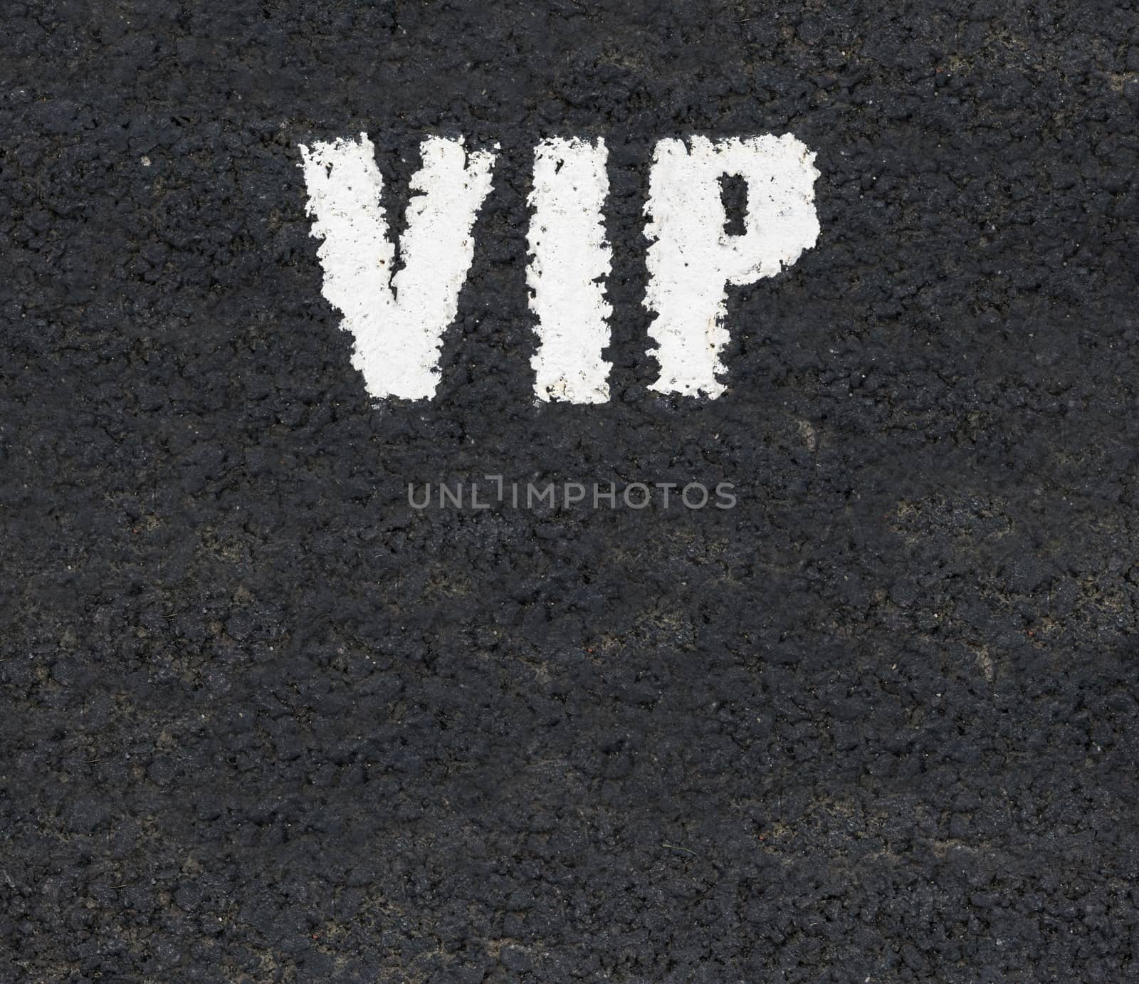 White Road Markings With VIP For Very Important Person With Copy Space