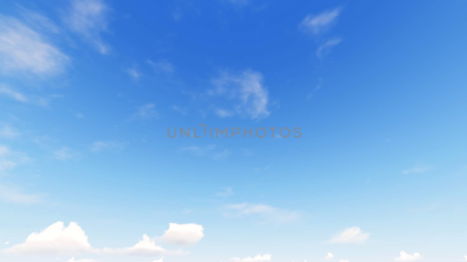 Cloudy blue sky abstract background, blue sky background with tiny clouds, 3d rendering

