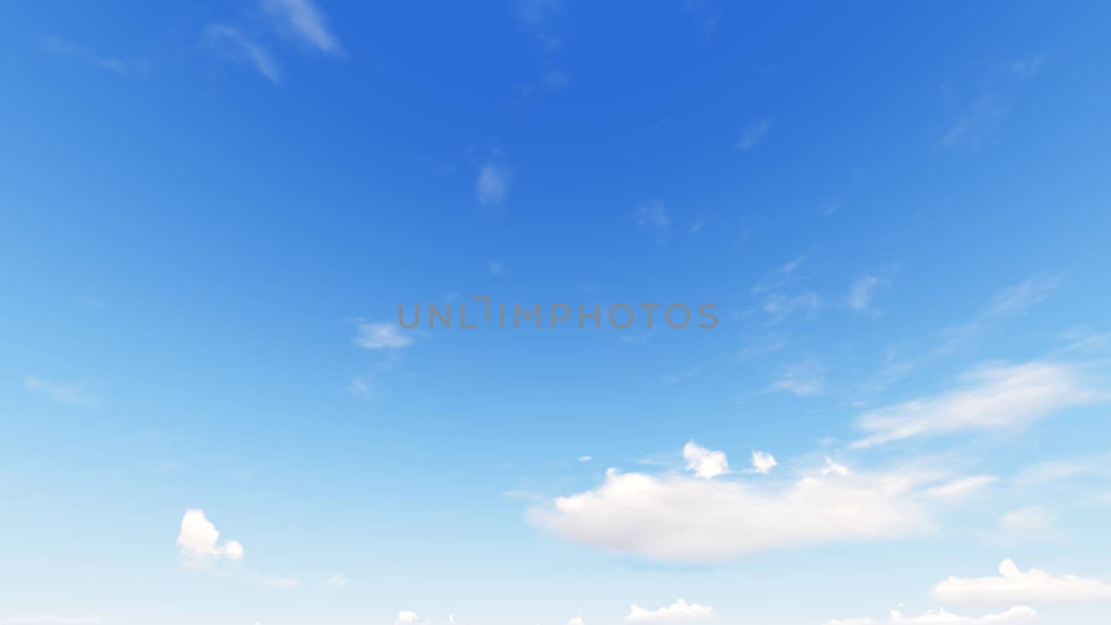 Cloudy blue sky abstract background, blue sky background with tiny clouds, 3d rendering

