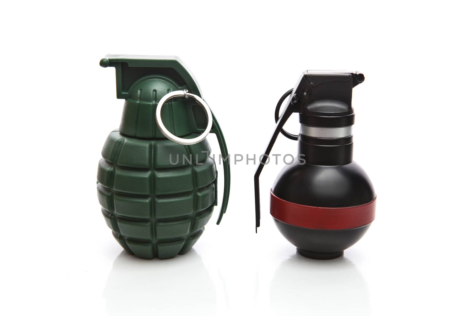 kind of hand grenade bomber isolated on white background