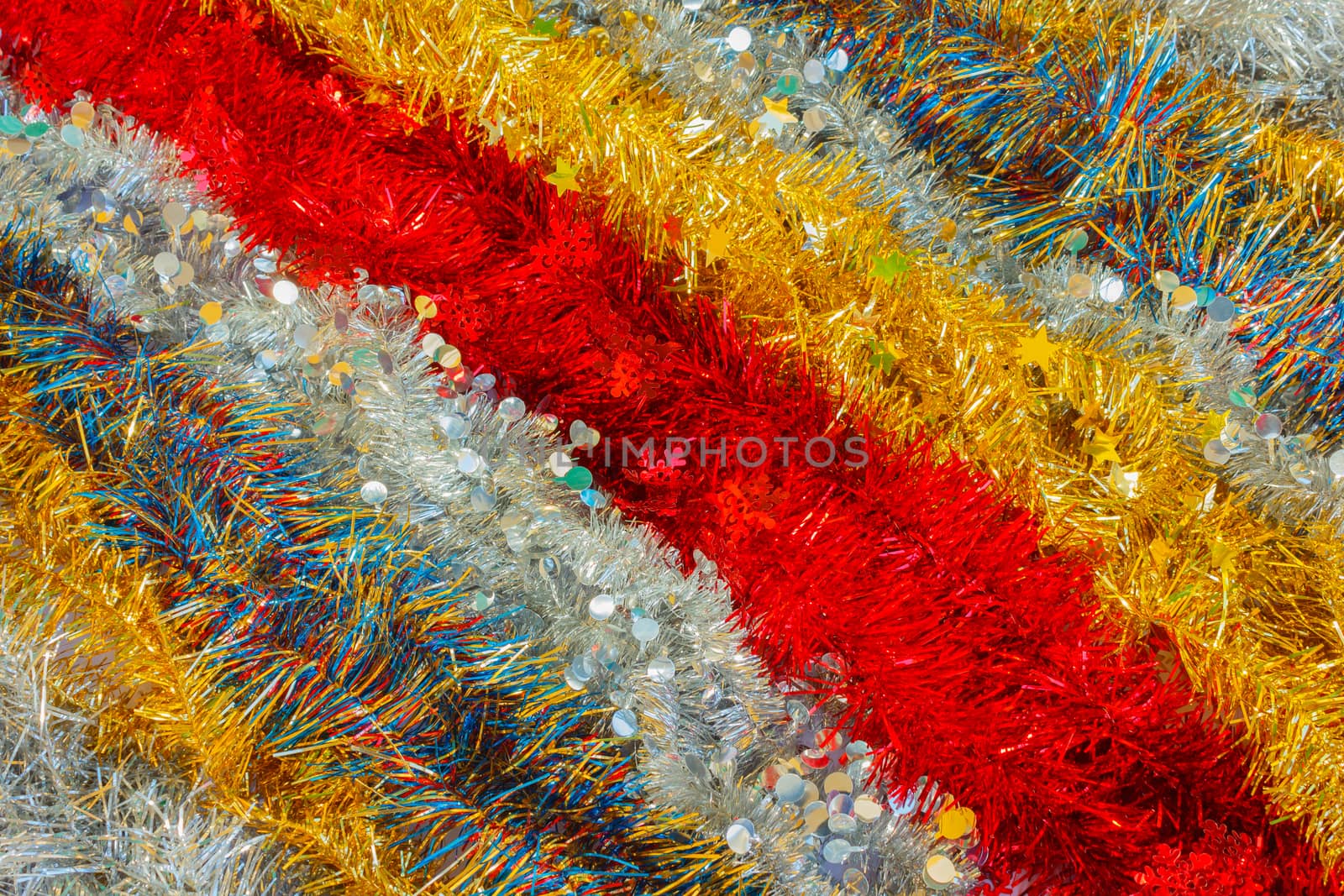 background  of shimmering christmas  wires by moorea