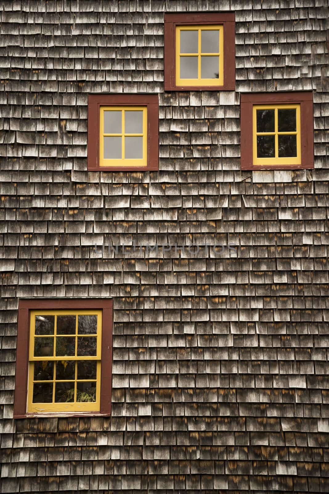 Detail of New England Farm House, RI USA
