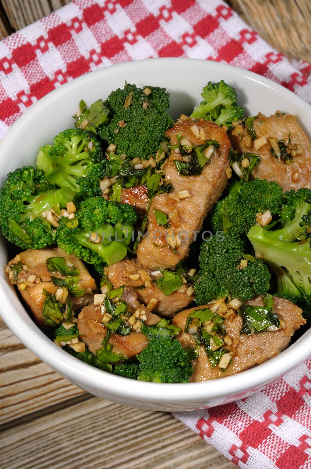 Easy Garlic and Ginger,parsley, Glazed Sticky Pork