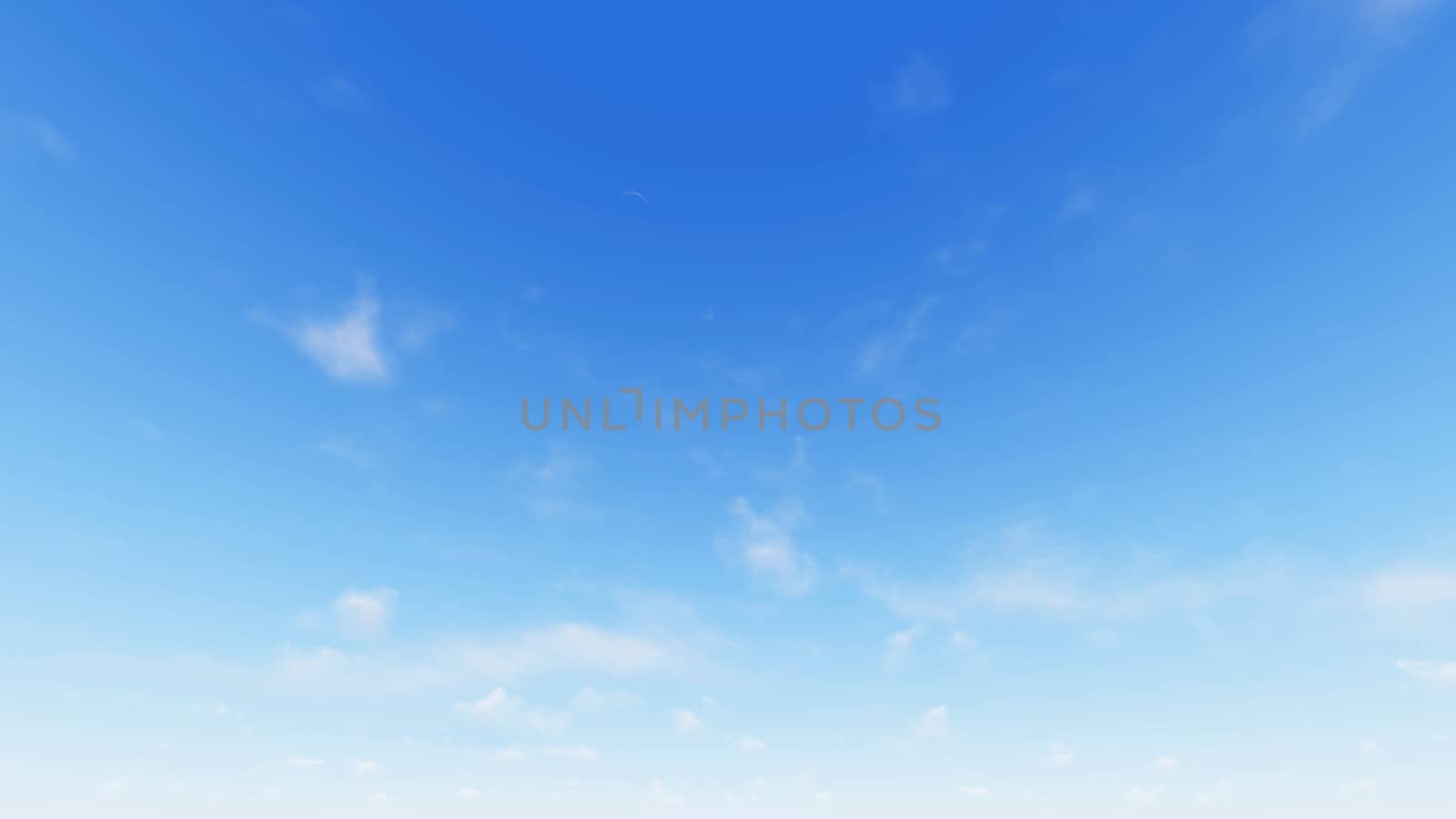 Cloudy blue sky abstract background, blue sky background with tiny clouds, 3d rendering

