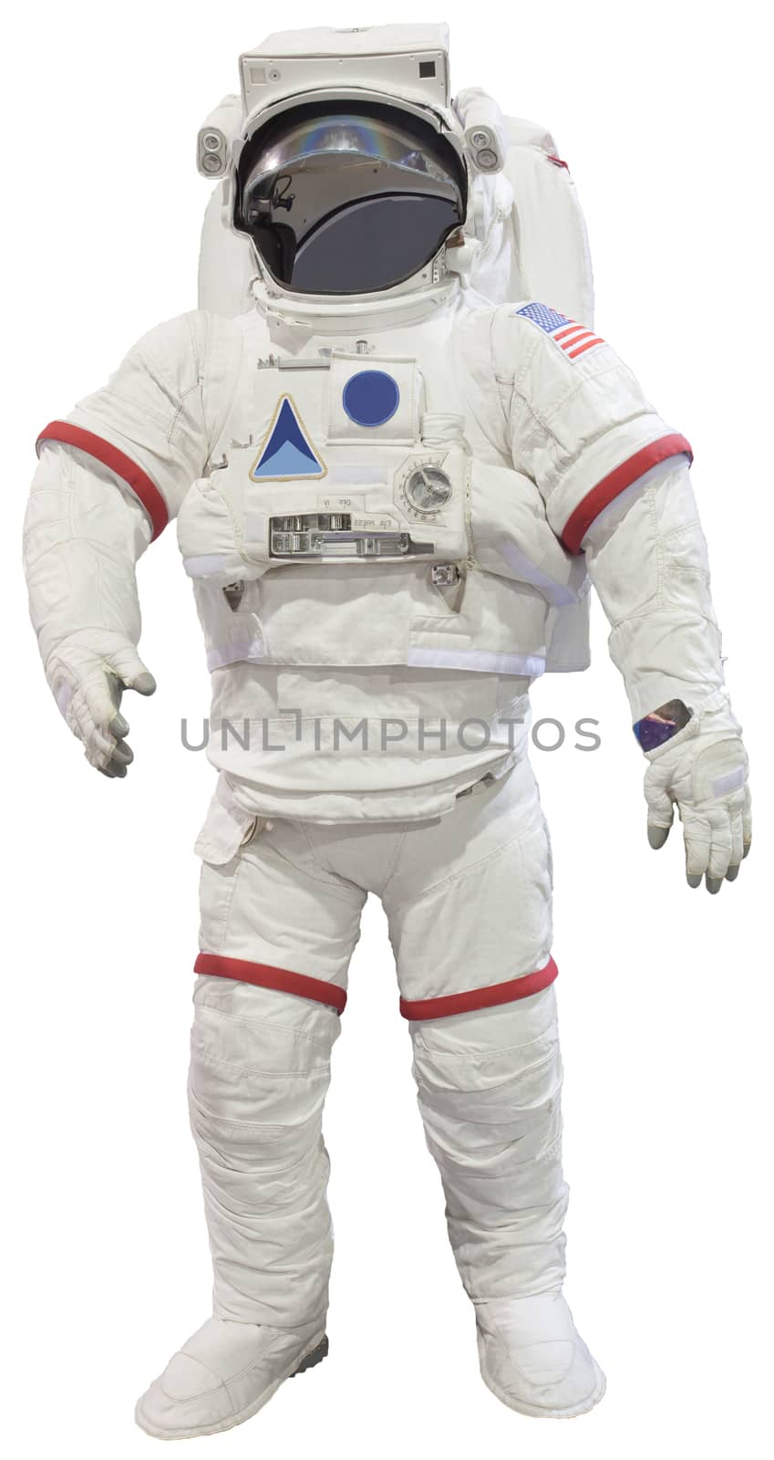 astronaut isolated white background by khunaspix