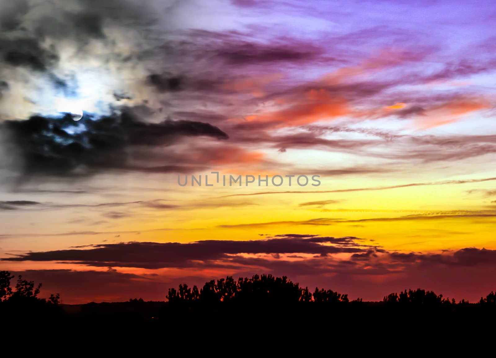 An evening picture taken in Bavaria, Germany