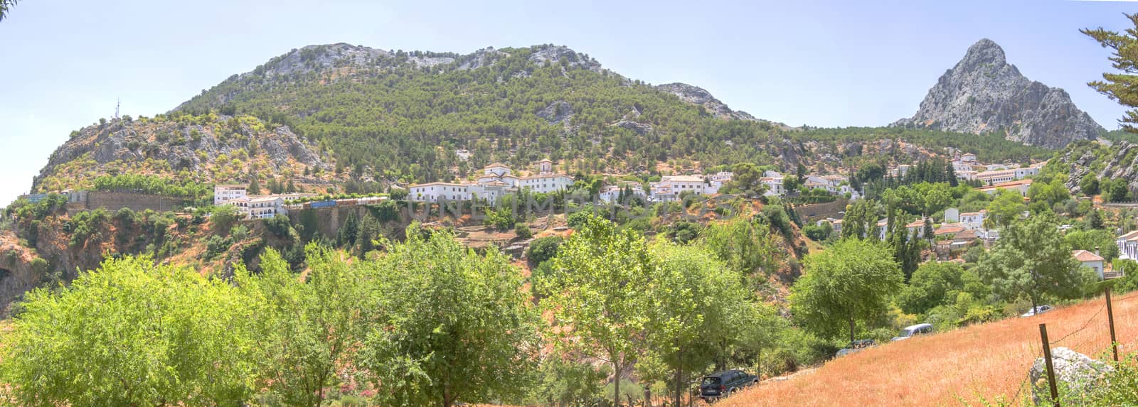 Panoramic view of Grazalema town, Cadiz, Spain by max8xam