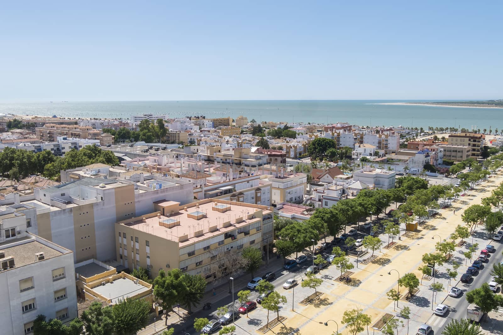 Sanlucar de Barrameda aereal view, Cadiz, Spain by max8xam