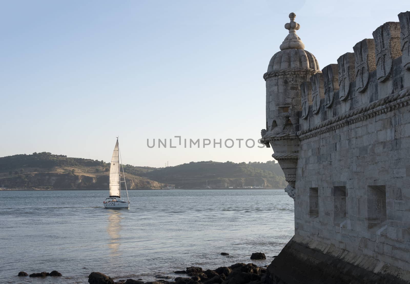 sailing ship for the belem tower by compuinfoto