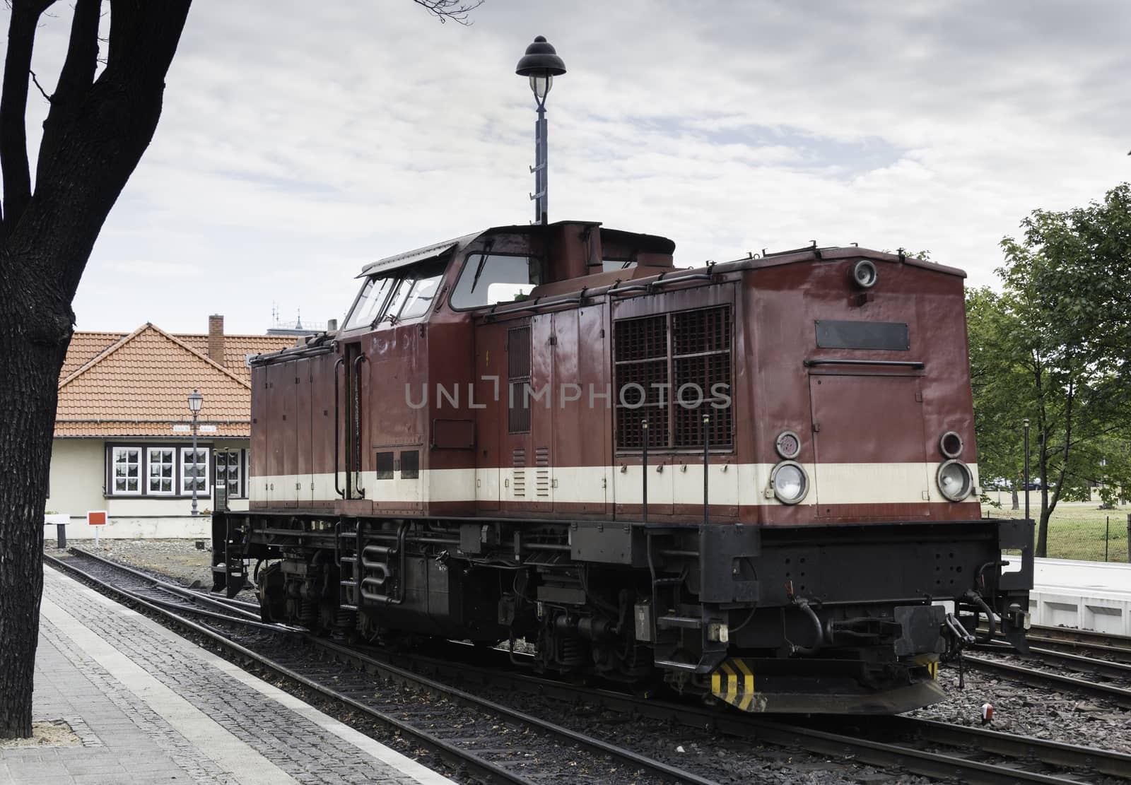 old steam train in germany by compuinfoto