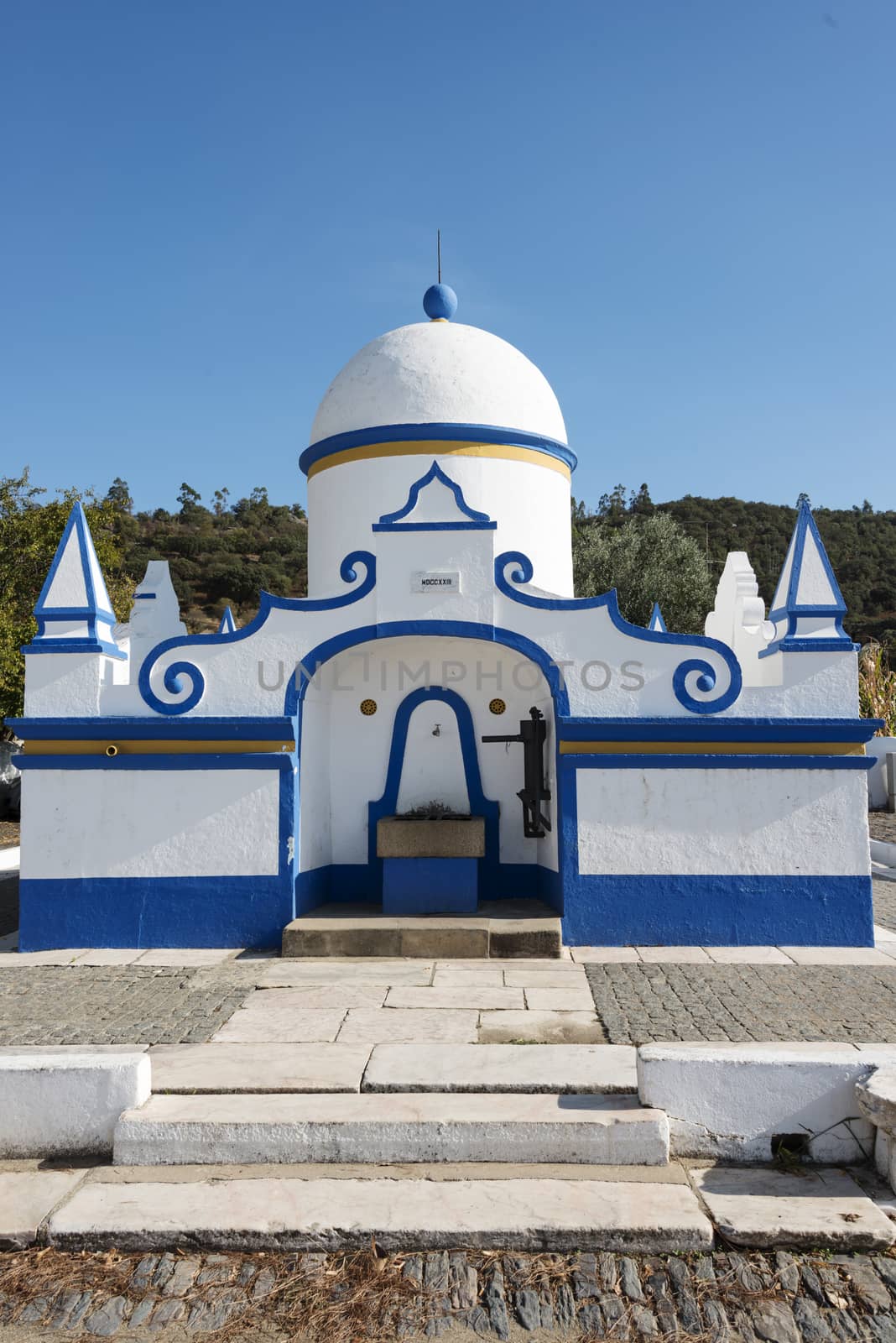  Fonte de Telheiro Ornamental fountain in village near Monsaraz Alentejo Portugal