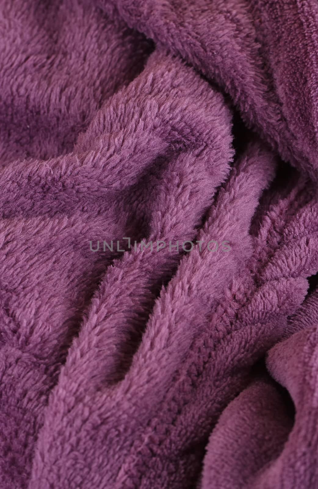Purple bath fluffy towel by victosha