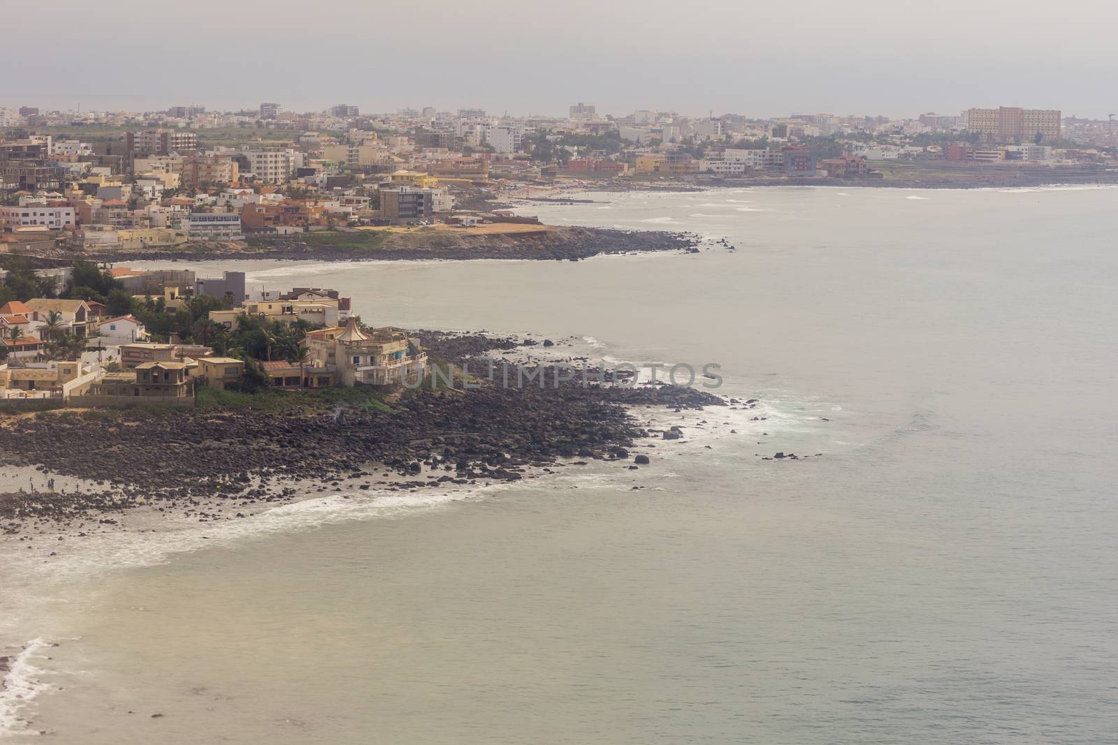 Aerial view of Dakar by derejeb