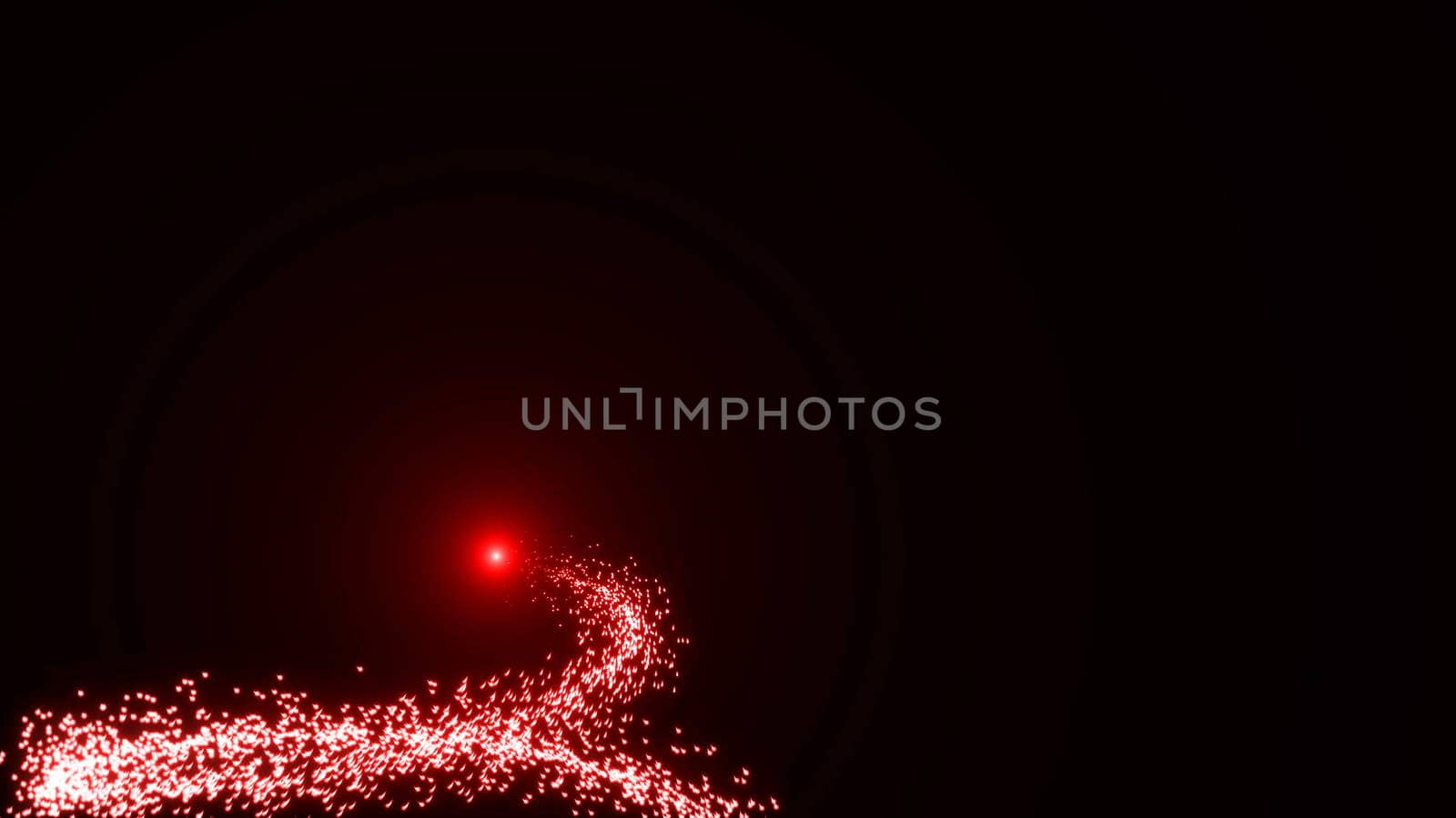 New Year tree and neon text. CG animation