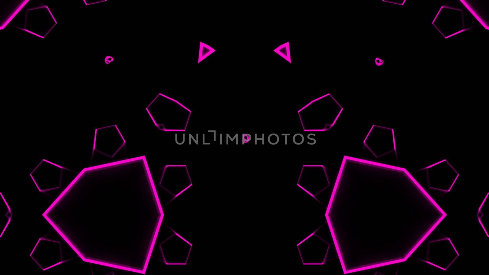 Looping kaleidoscope sequence. Abstract motion graphics background