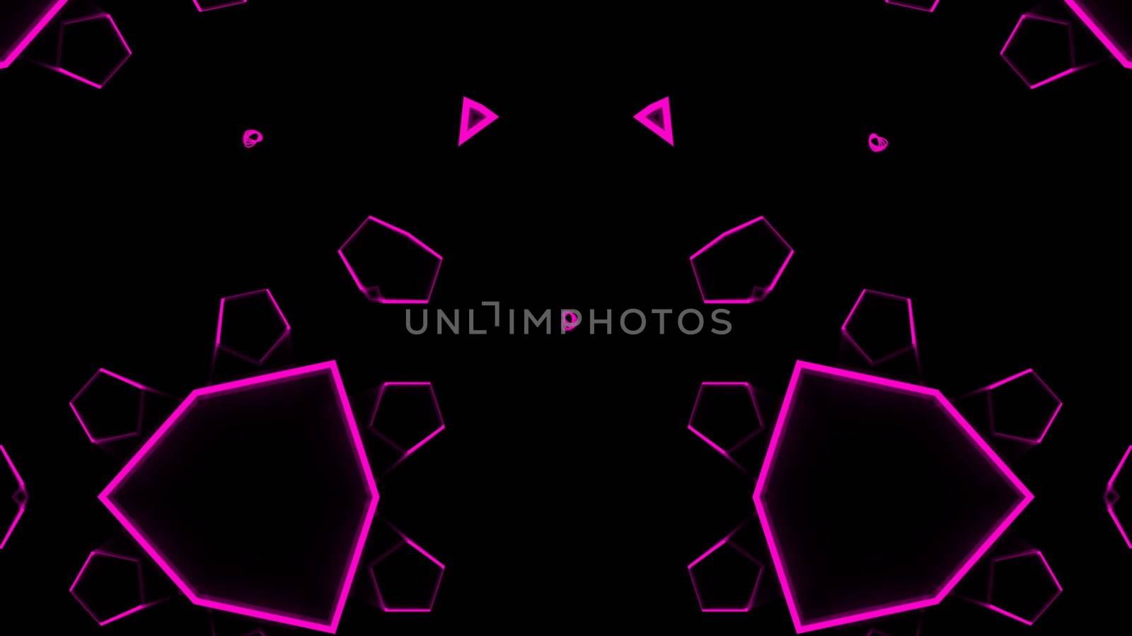 Looping kaleidoscope sequence. Abstract motion graphics background