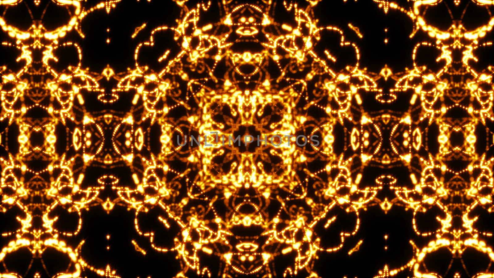 Looping kaleidoscope sequence. Abstract motion graphics background