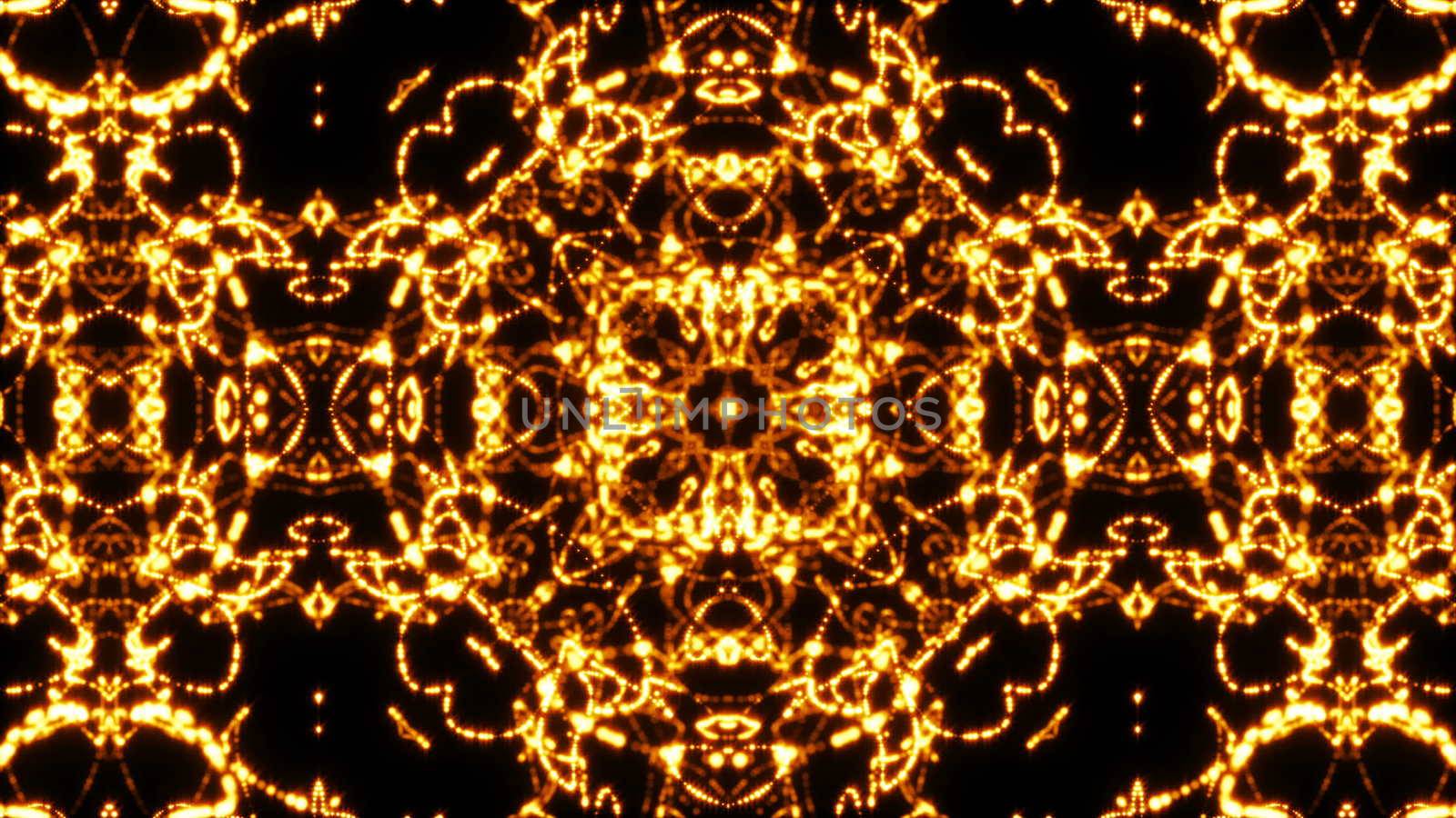 Looping kaleidoscope sequence. Abstract motion graphics background