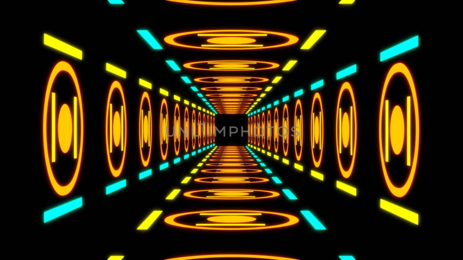 Retro colorful tunnel by nolimit046