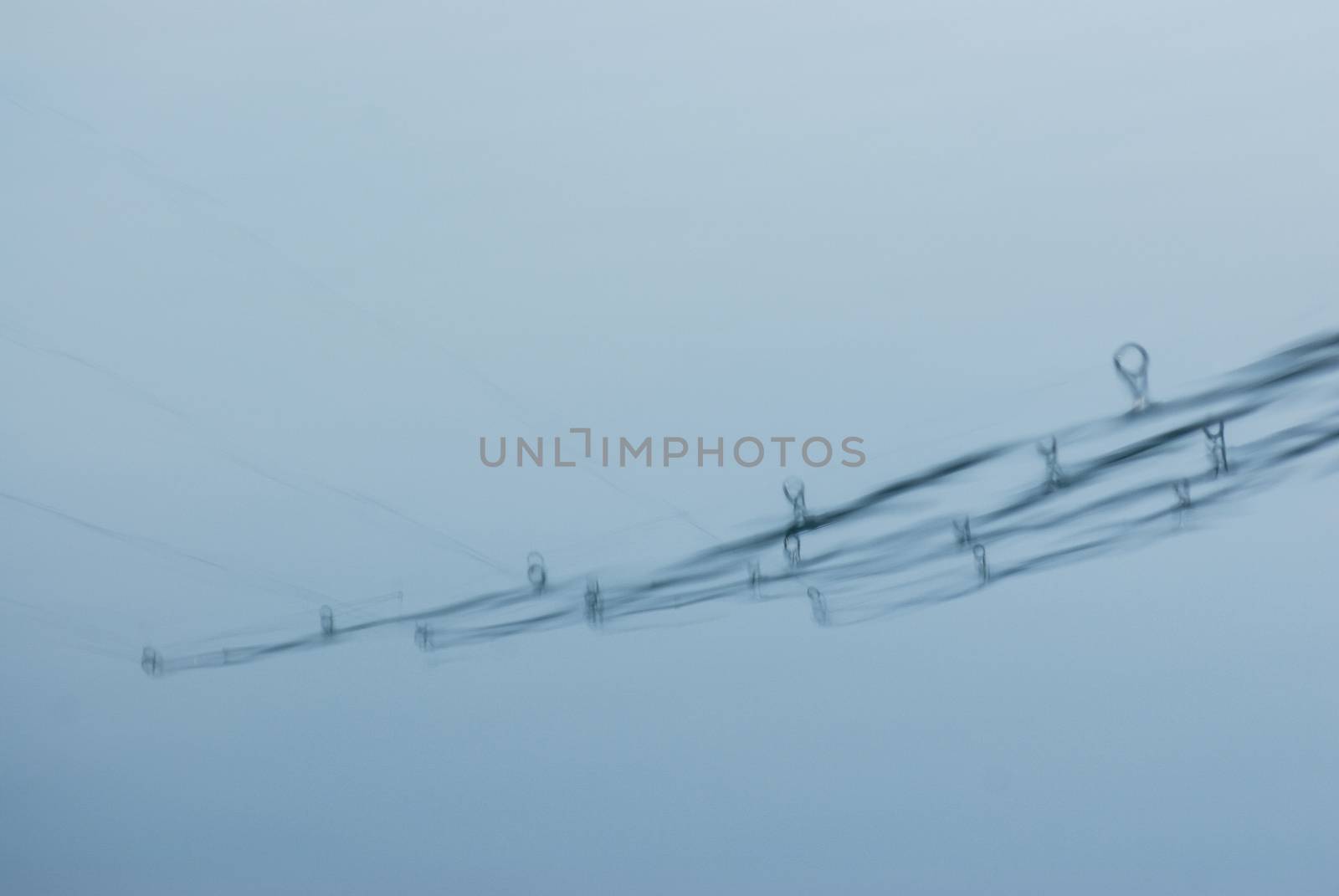 Fishing rod in the lake, waiting for the key, France