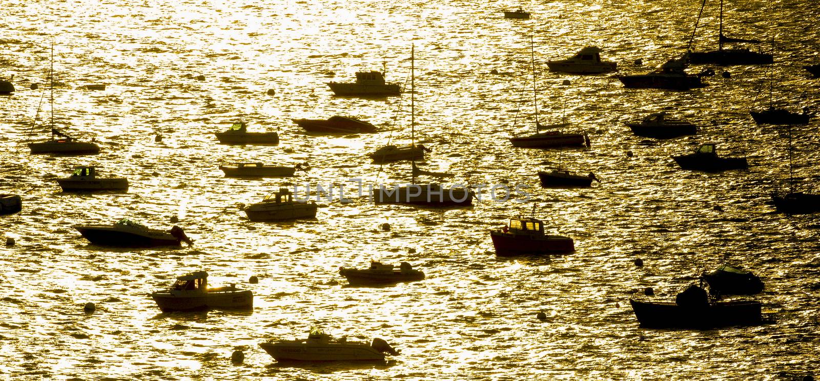 Boats and yachts in the port of historical city Saint Malo, Brittany, France