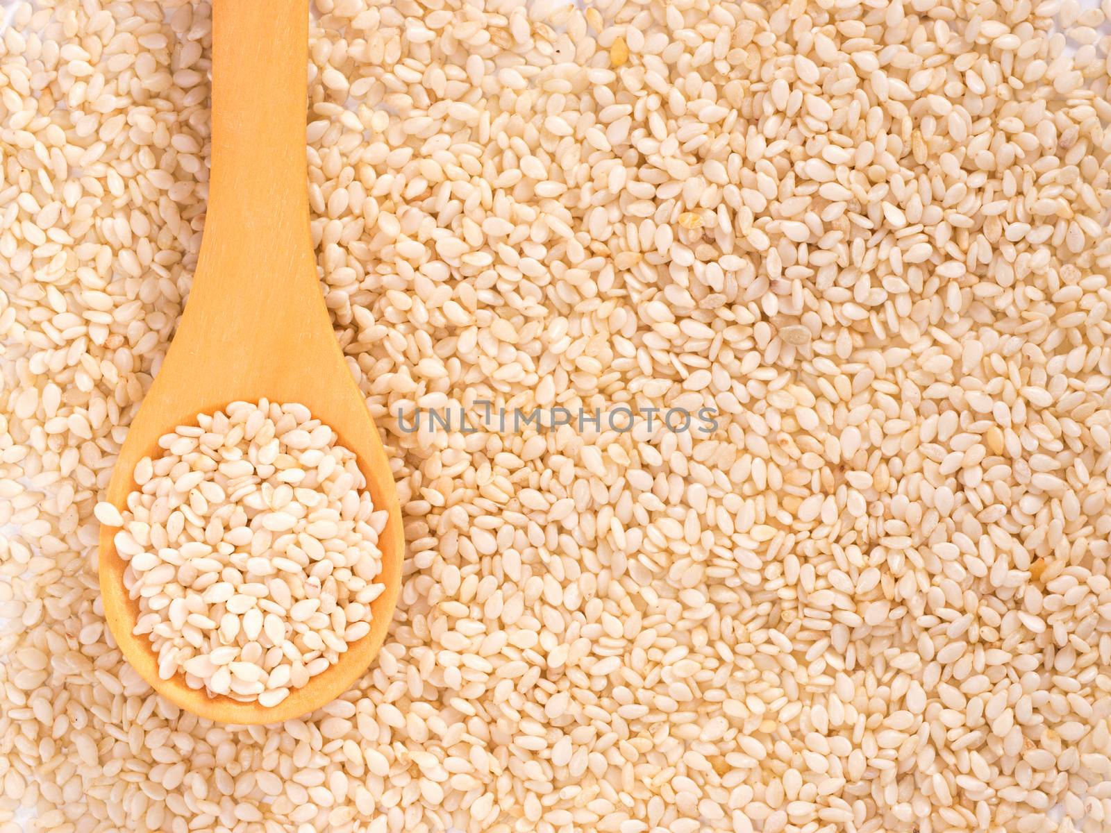 Sesame texture as background. Top view or flat lay.