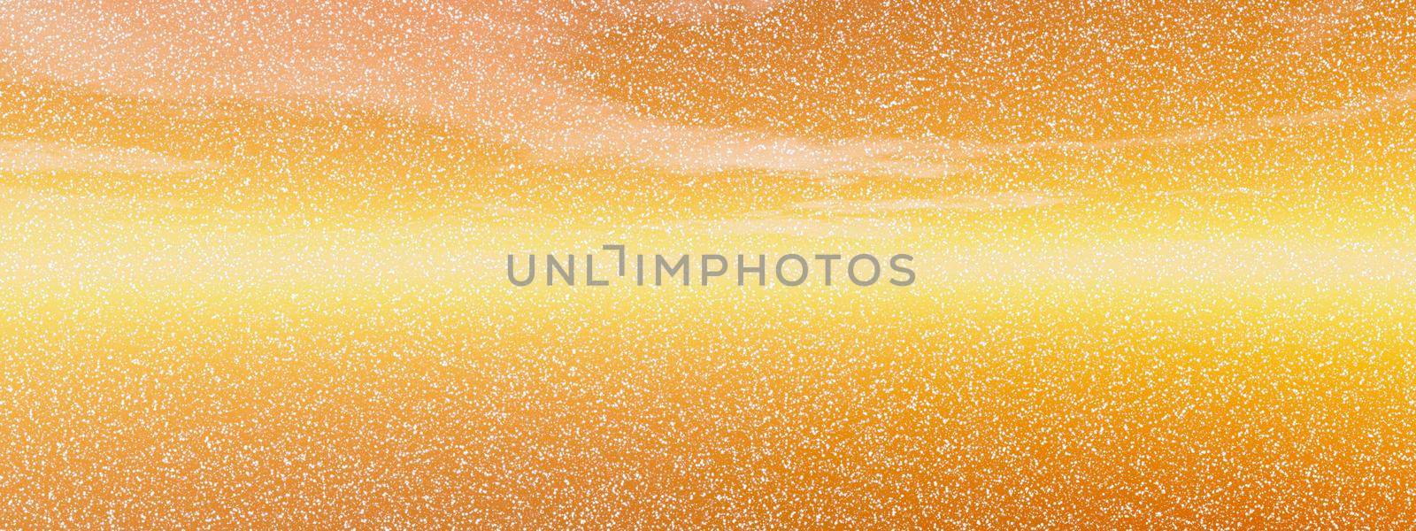 landscape snow orange and yellow