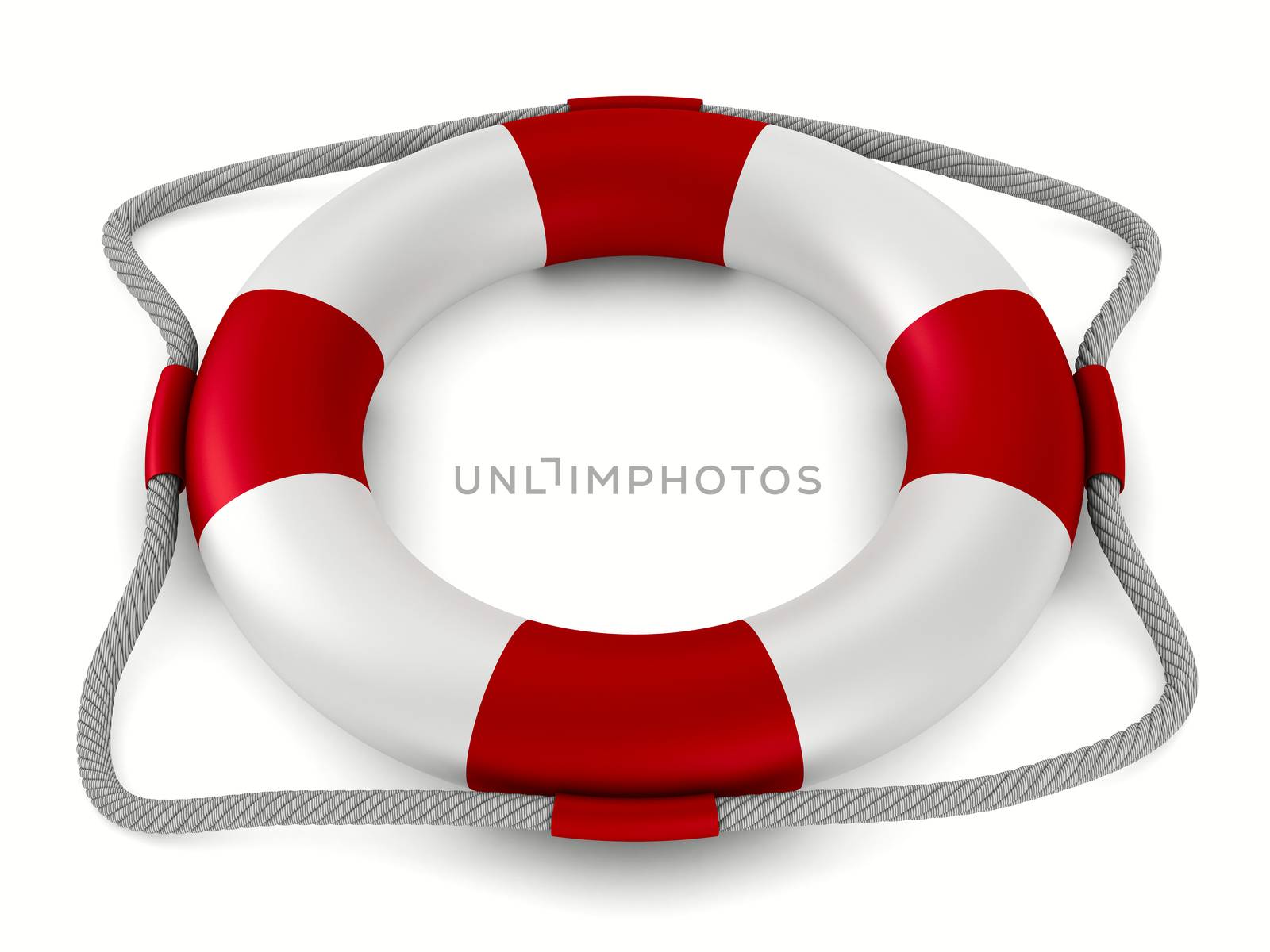 lifebuoy on white background. Isolated 3D image by ISerg