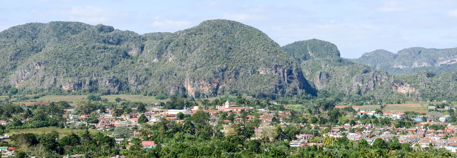 Town and valley of Vinales on the north of Cuba