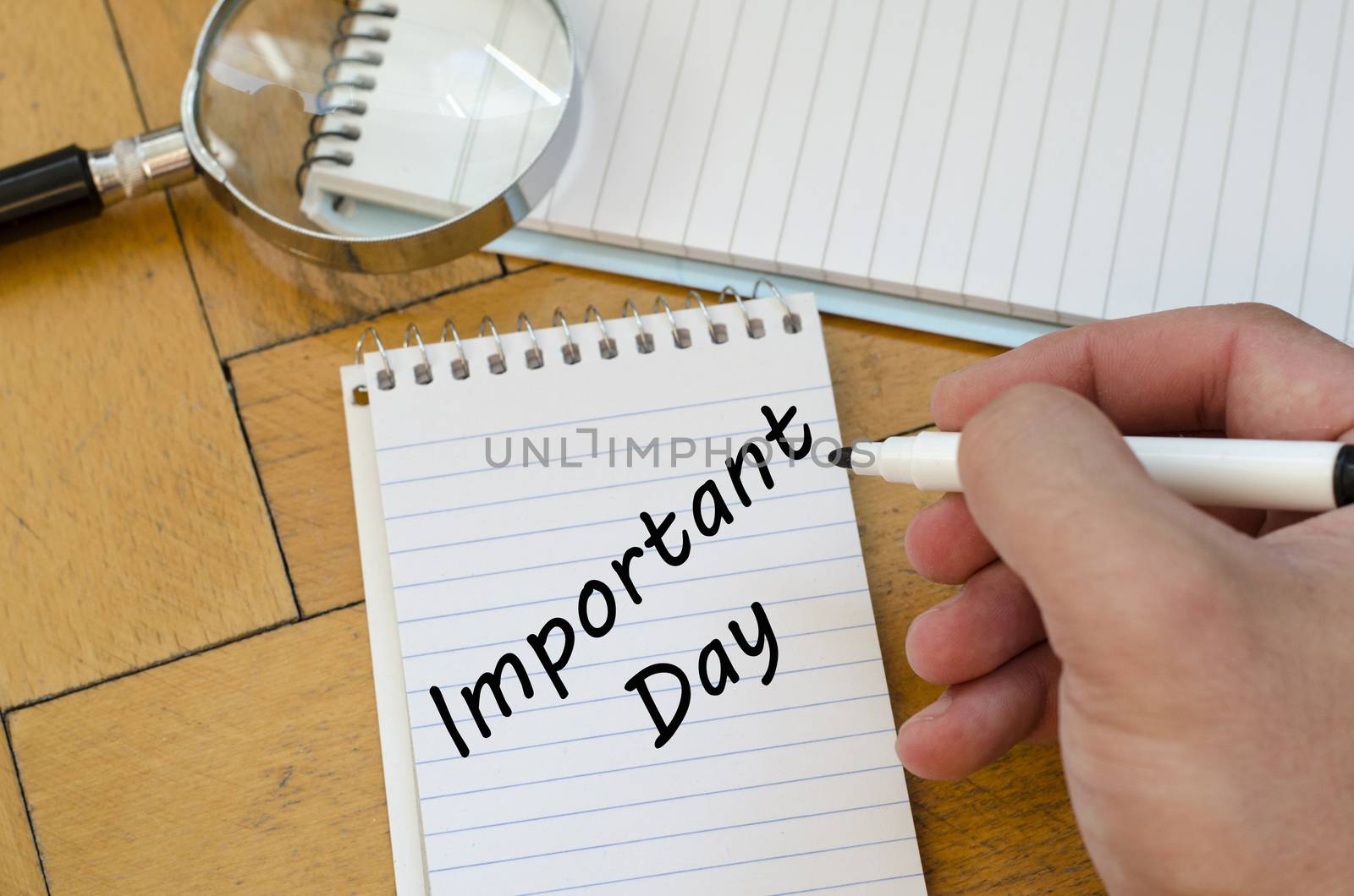 Important day concept on notebook by eenevski