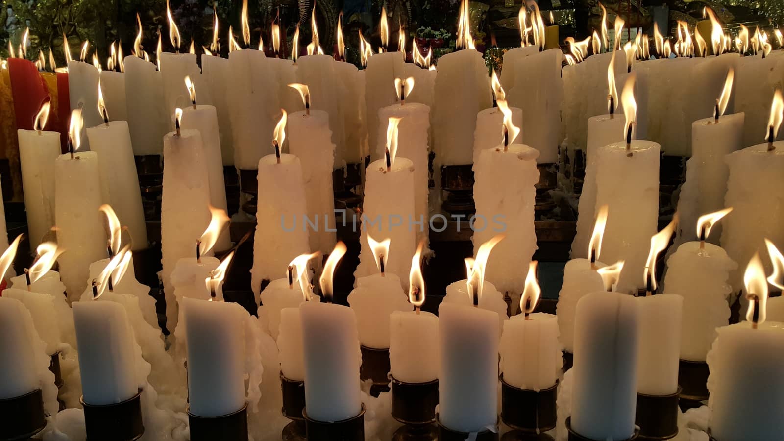 Candle as an offering to the Gods.