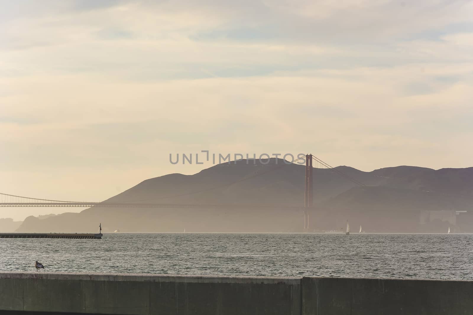 Panorama of Golden Gate Bridge