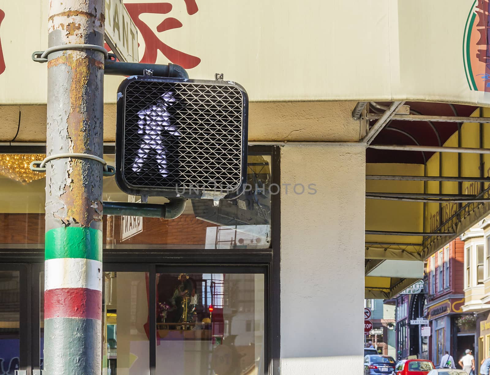 Traffic light in San Francisco, California, USA