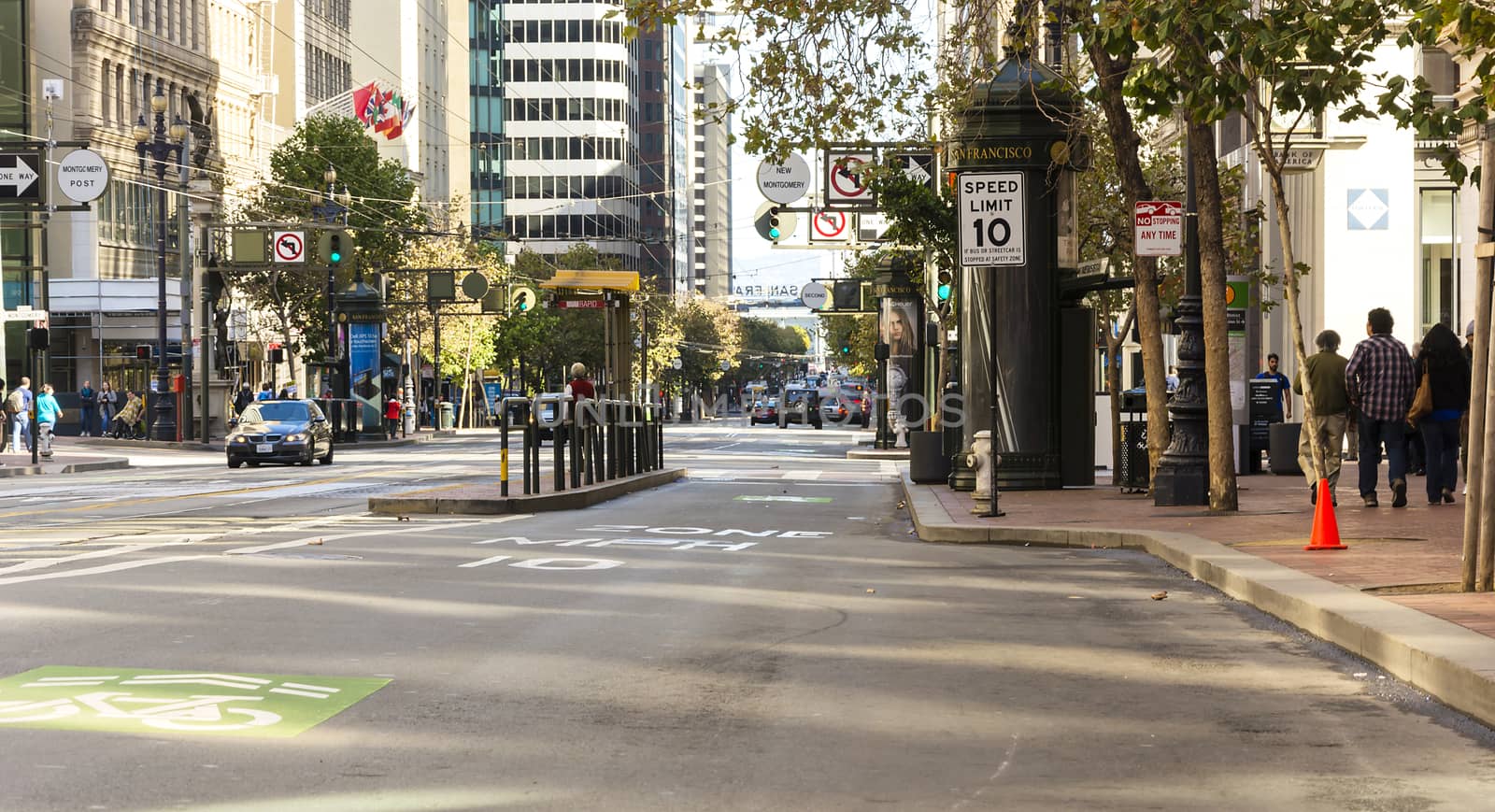 Market street in San Francisco