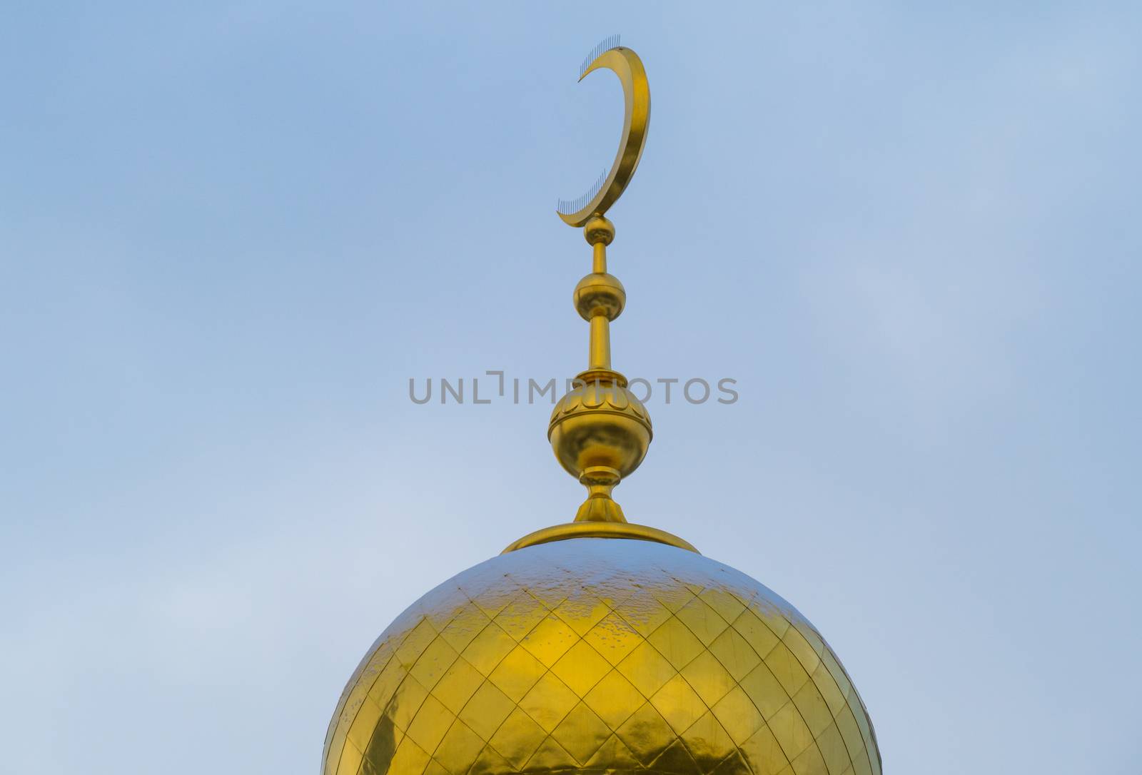 Moscow Cathedral Mosque, Russia, Islamic crescent 2016