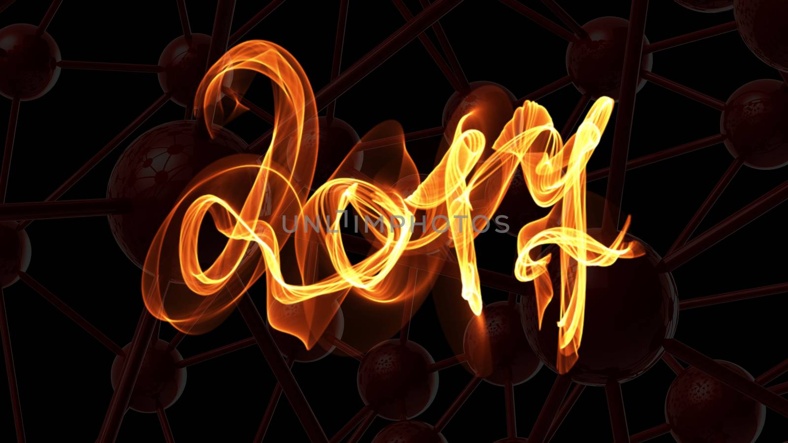 Happy new year 2017 isolated numbers lettering written with fire flame or smoke on black background.