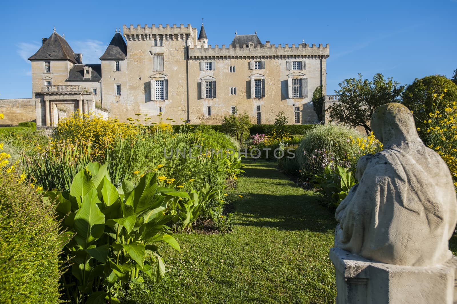 Castle of Vayres in Gironde, Aquitaine, France