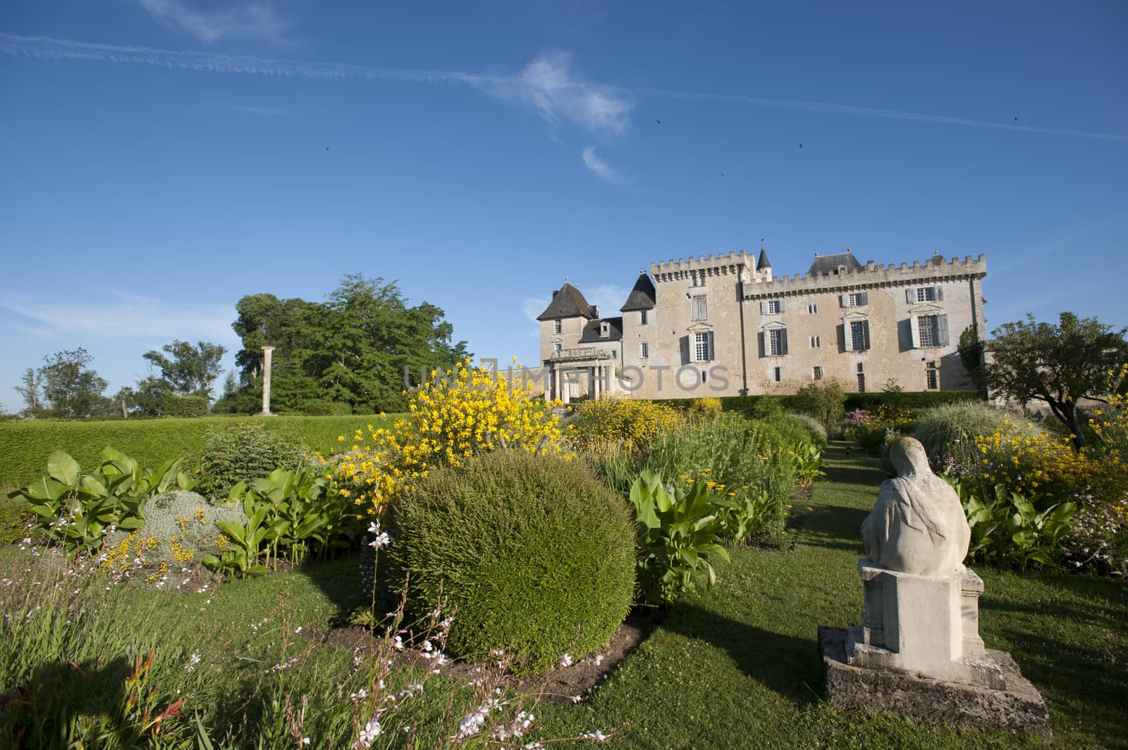 Castle of Vayres in Gironde, Aquitaine, France